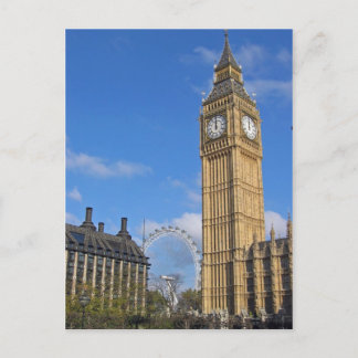 Big Ben och London Öga vycard Vykort