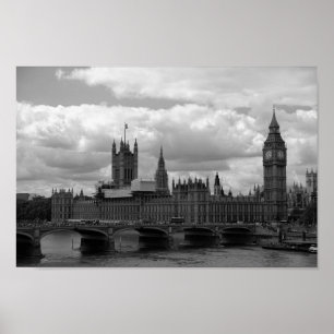 Big Ben och Parliament (London) Poster