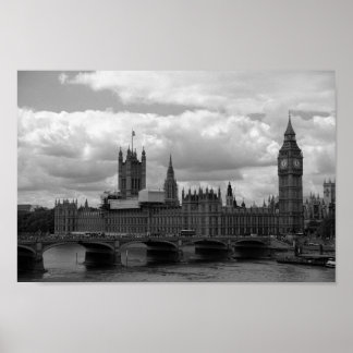 Big Ben och Parliament (London) Poster