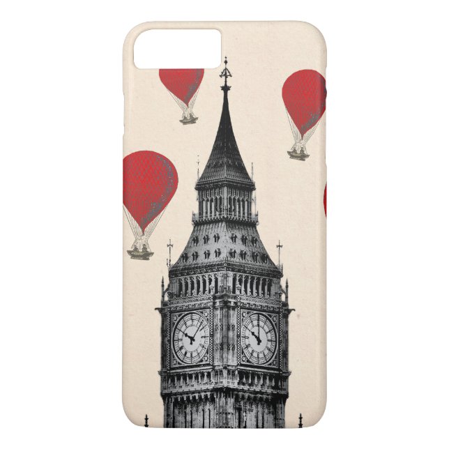 Big Ben och Red Luftballongs 2 Case-Mate iPhone Skal (Baksida)