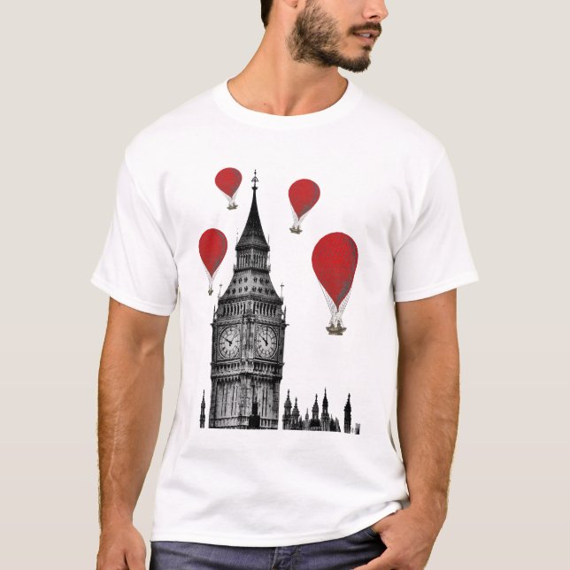 Big Ben och Red Luftballongs 2 T-shirt (Framsida)