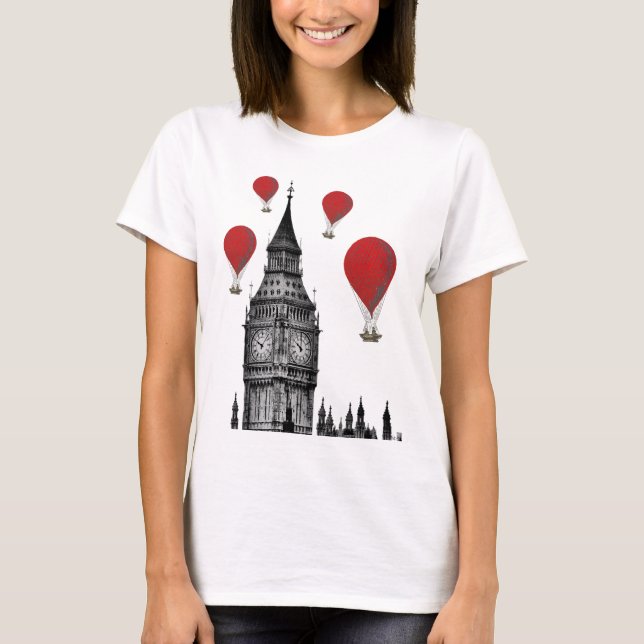 Big Ben och Red Luftballongs 2 Tee Shirt (Framsida)