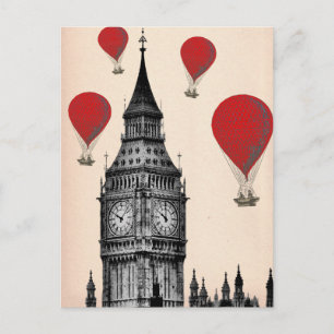 Big Ben och Red Luftballongs 2 Vykort