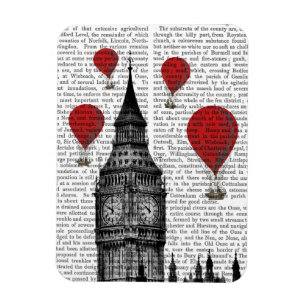 Big Ben och Red Luftballongs Magnet