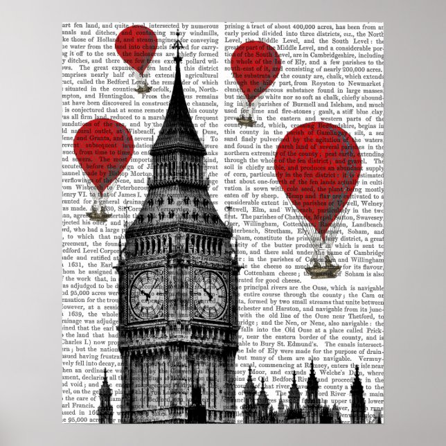 Big Ben och Red Luftballongs Poster (Framsidan)