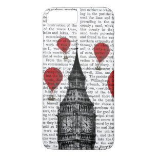 Big Ben och röda varmluftsballonger