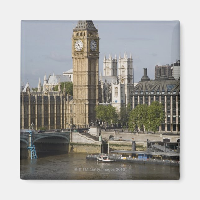 Big Ben och Thames River Magnet (Framsidan)