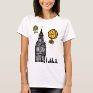 Big Ben och Vintage-Luftballonger T Shirt