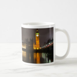 Big ben på natten kaffemugg