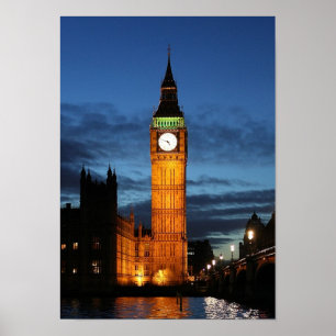 Big Ben på natten Poster