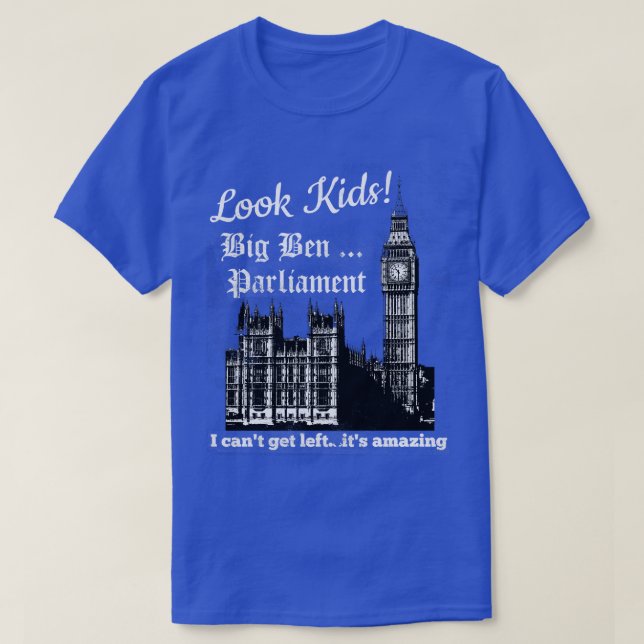 Big Ben-parlamentet drabbades T Shirt (Design framsida)