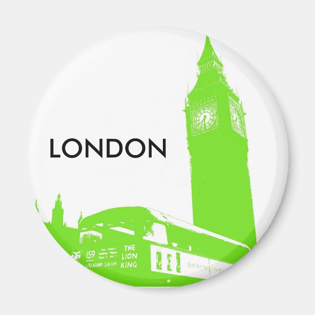 Big Ben Retro Magnet (Framsidan)