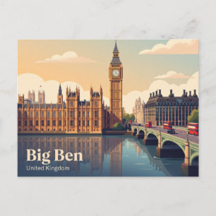 Big Ben Storbritannien Vykort