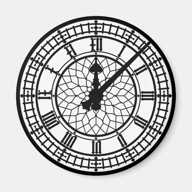 Big Ben Torn Clock Magnet (Framsidan)