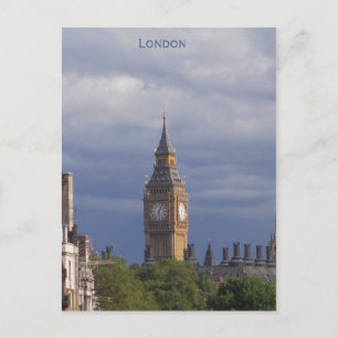 Big Ben, torn klocka - London Vykort