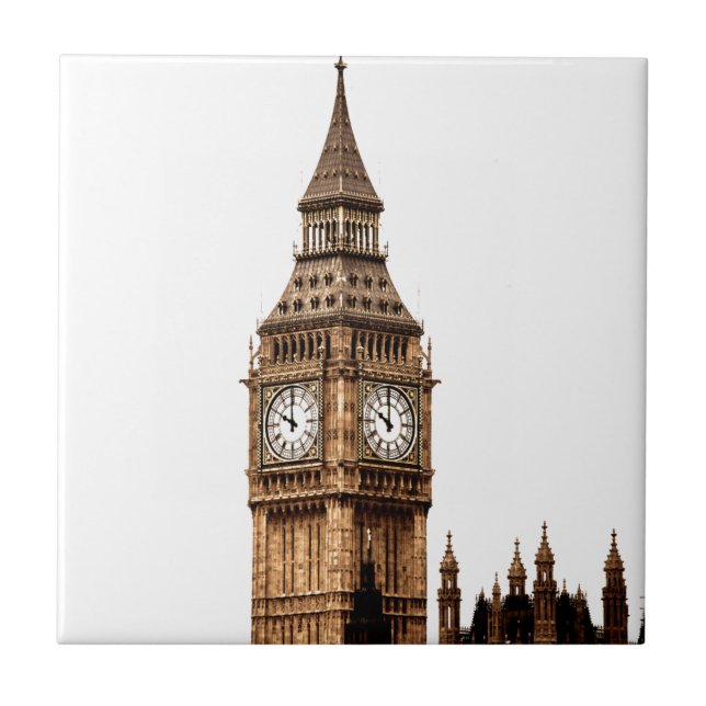 Big Ben Torn London Travel Photography Kakelplatta (Framsidan)