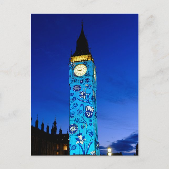 "Big Ben" Westminster, London UK Postcard Vykort (Framsida)