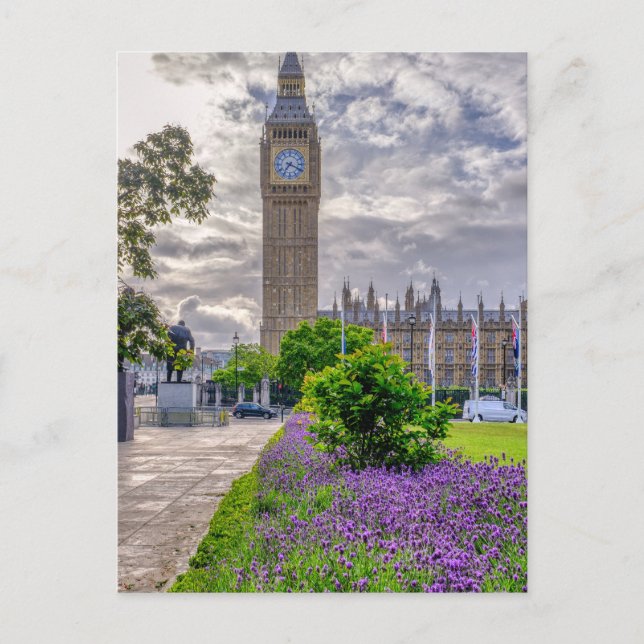 "Big Ben" Westminster, London UK Postcard Vykort (Framsida)