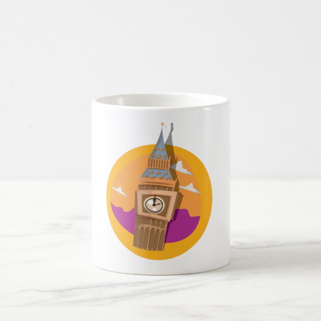 Big Ben Westminsterklocktornet Kaffemugg (Center)