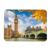 Big Ben With Höst löv, London