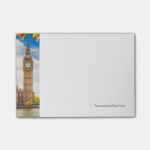 Big Ben With Höst löv, London Post-it Block