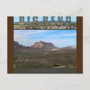 BIG BEND NAT’L PARK-Texas-Rio Grande Valley- Vykort