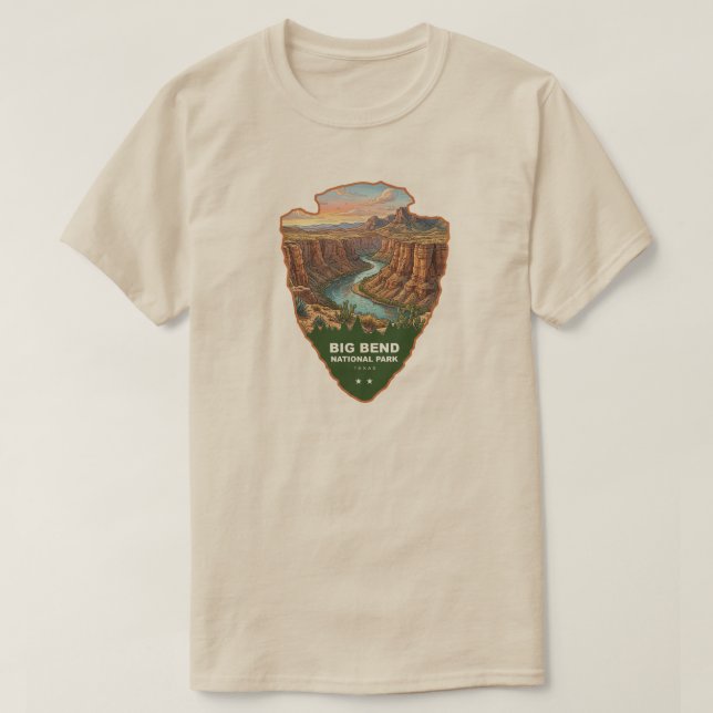 Big Bend National Park Arrowhead T Shirt (Design framsida)