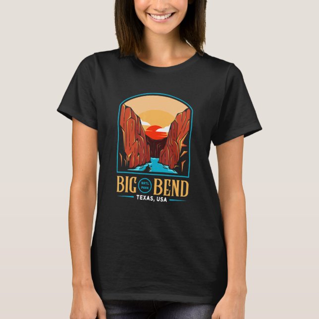Big Bend National Park Brewster Texas US T Shirt (Framsida)