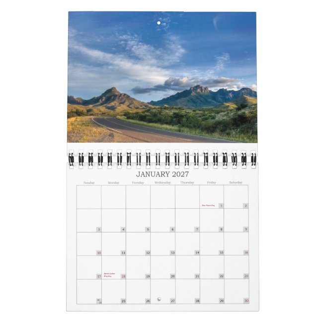 Big Bend National Park Calendar Kalender (Jan 2027)