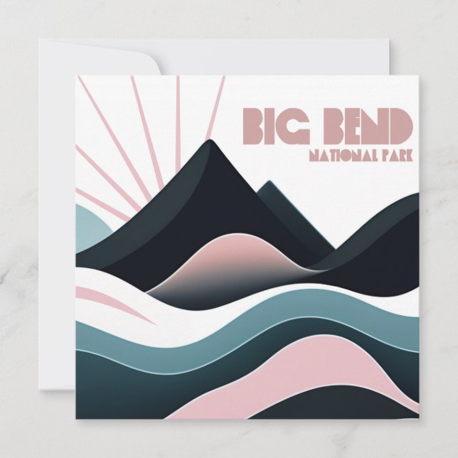 Big Bend National Park Färgad Backe (Framsida)