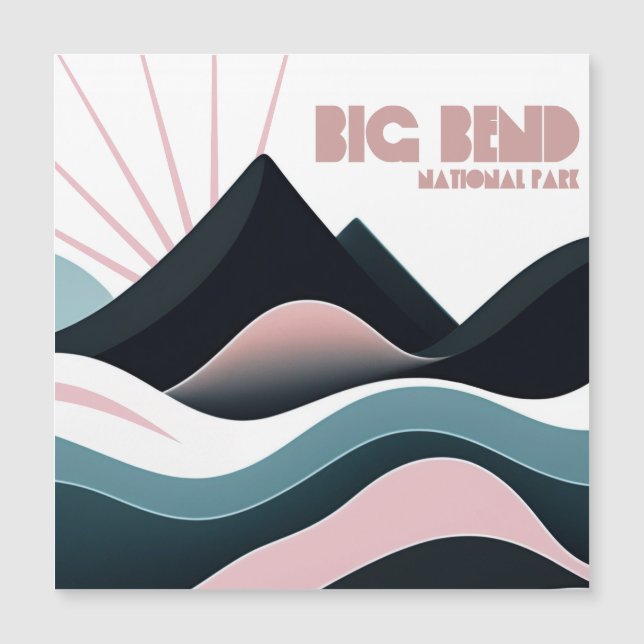 Big Bend National Park Färgad Backe (Framsida)