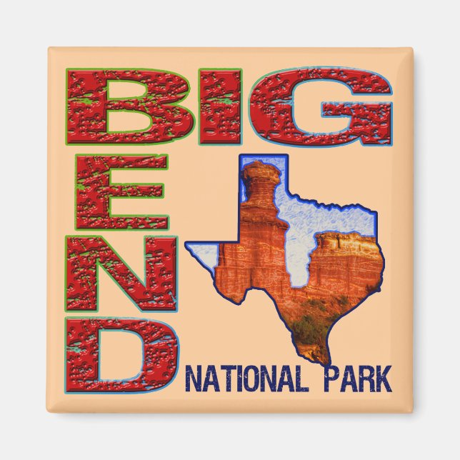 Big Bend National Park Magnet (Framsidan)