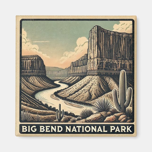 Big Bend National Park Magnet (Framsidan)