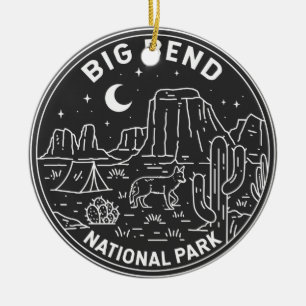 Big Bend National Park Monoline Julgransprydnad Keramik