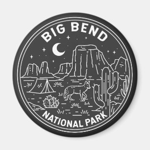 Big Bend National Park Monoline Magnet