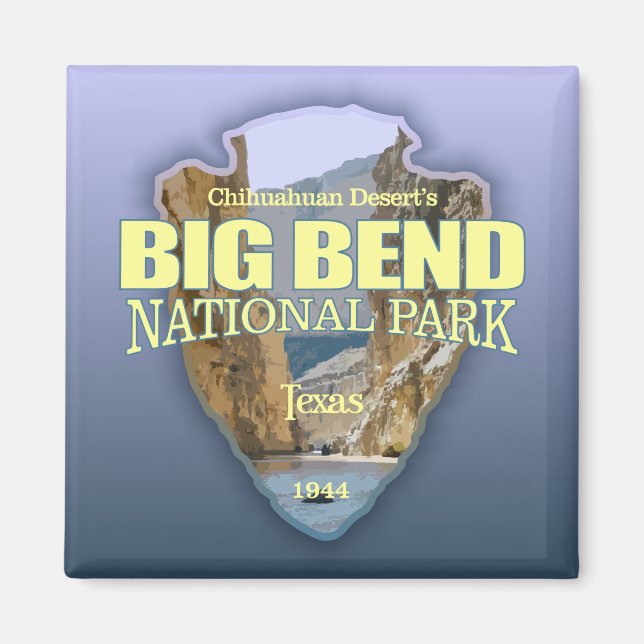 Big Bend National Park (pilspets) Magnet (Framsidan)