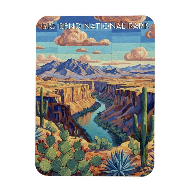Big Bend National Park Resa Magnet (Vertikal)