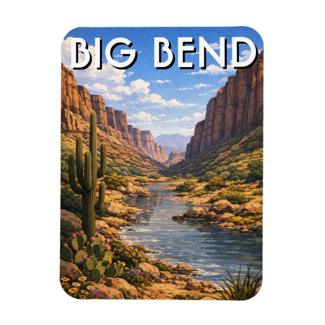 Big Bend National Park Resor Magnet (Vertikal)