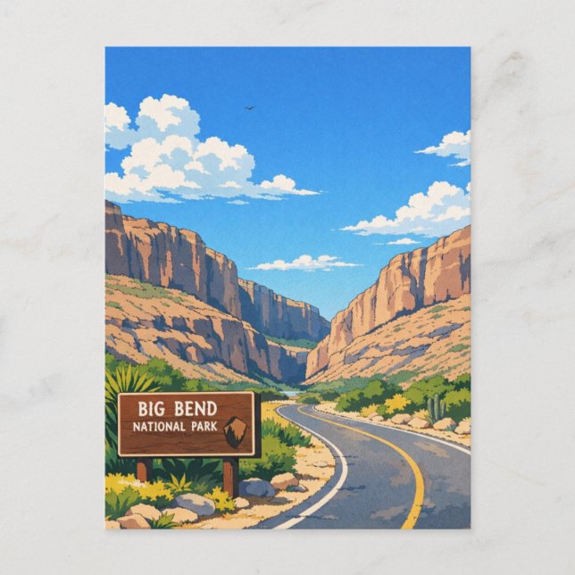 Big Bend National Park Resor Vykort (Framsida)