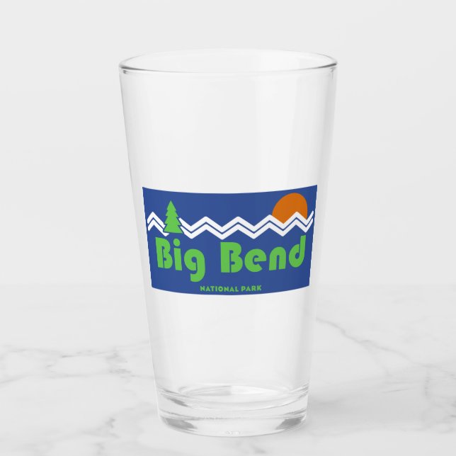 Big Bend National Park Retro Glaskopp (Framsida)