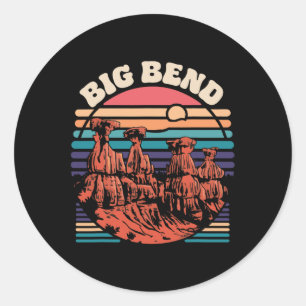 Big Bend National Park Souvenir Texas Utomhus Vand Runt Klistermärke