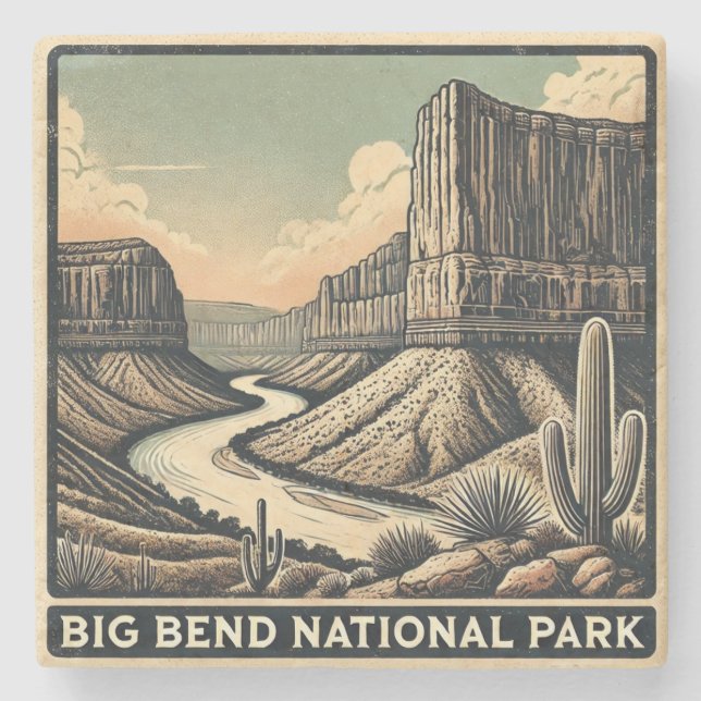 Big Bend National Park Stenunderlägg (Framsidan)