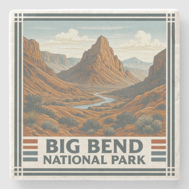 Big Bend National Park Stenunderlägg (Framsidan)