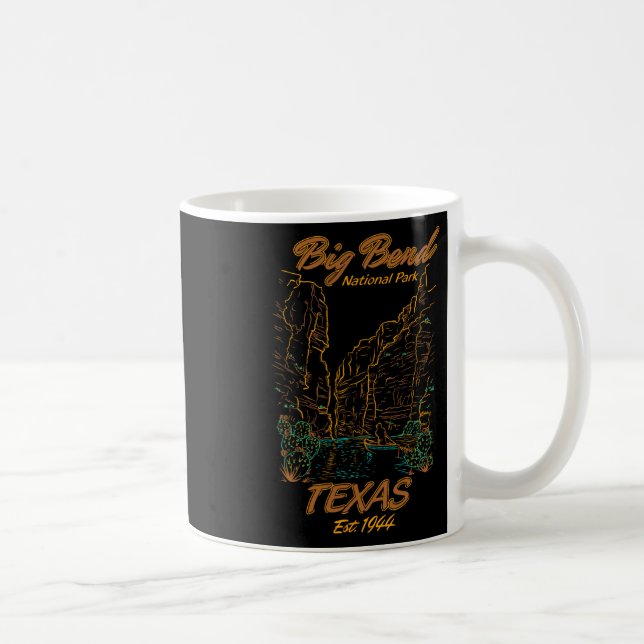 Big Bend National Park Texas Camping Turlöv Natur Kaffemugg (Höger)