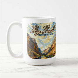 Big Bend National Park Texas Desert Retro Kaffemugg