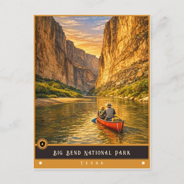 Big Bend National Park Texas | Gammal vykort (Framsida)