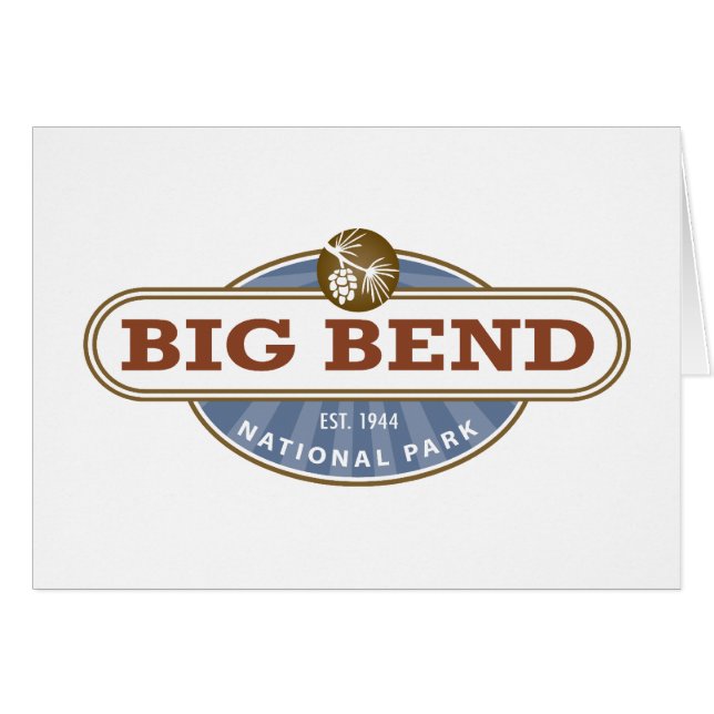 Big Bend National Park Texas Hälsningskort (Framsidan Horizontal)