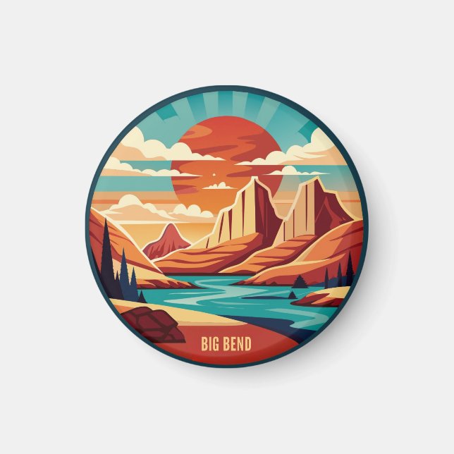 Big Bend National Park Texas Magnet (Framsidan)