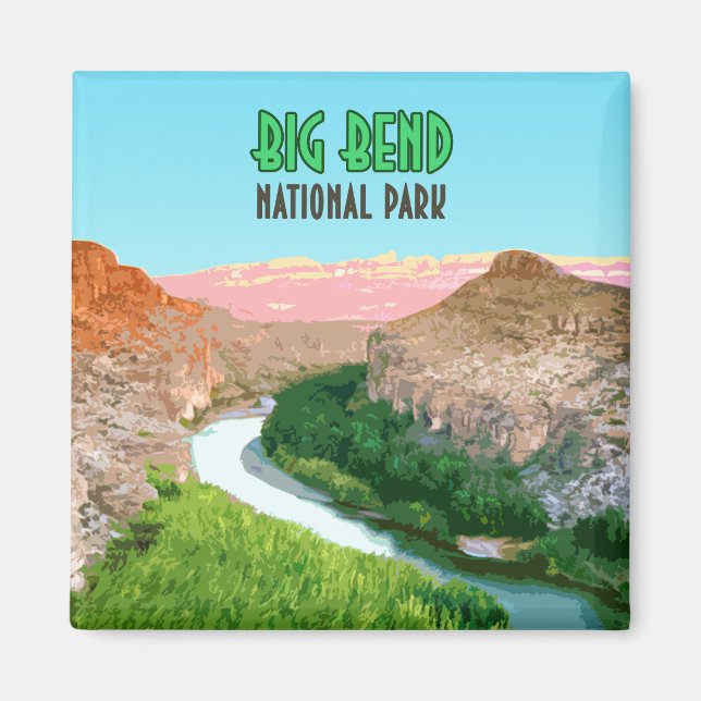 Big Bend National Park Texas Magnet (Framsidan)
