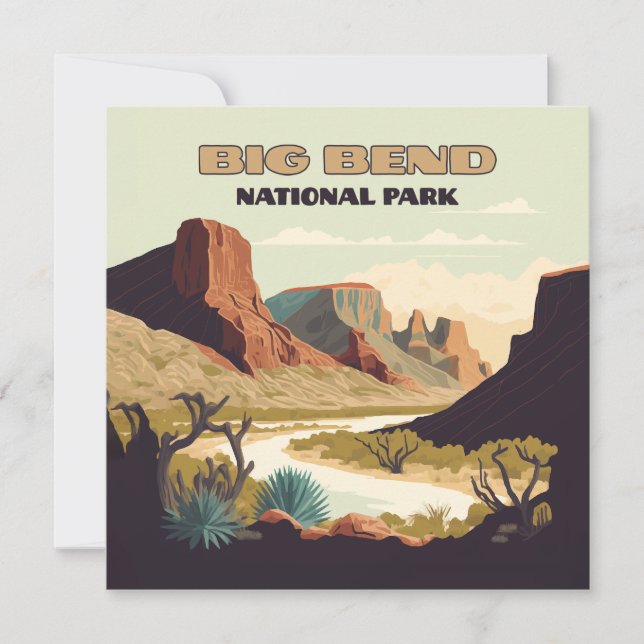 Big Bend National Park Texas Retro Travel (Framsida)
